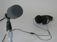 Mic and headphones