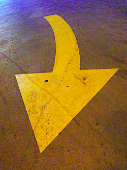 A yellow arrow