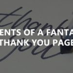 Elements of a fantastic thank you page