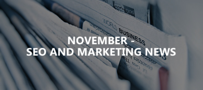 November – SEO and marketing news