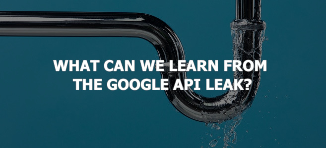 What Can We Learn from the Google API Leak?